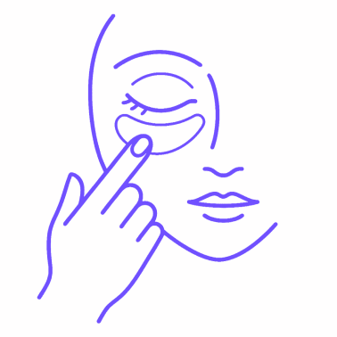 Step 3: Tap, don’t rub